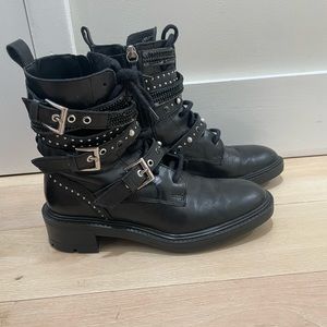Zara combat boot